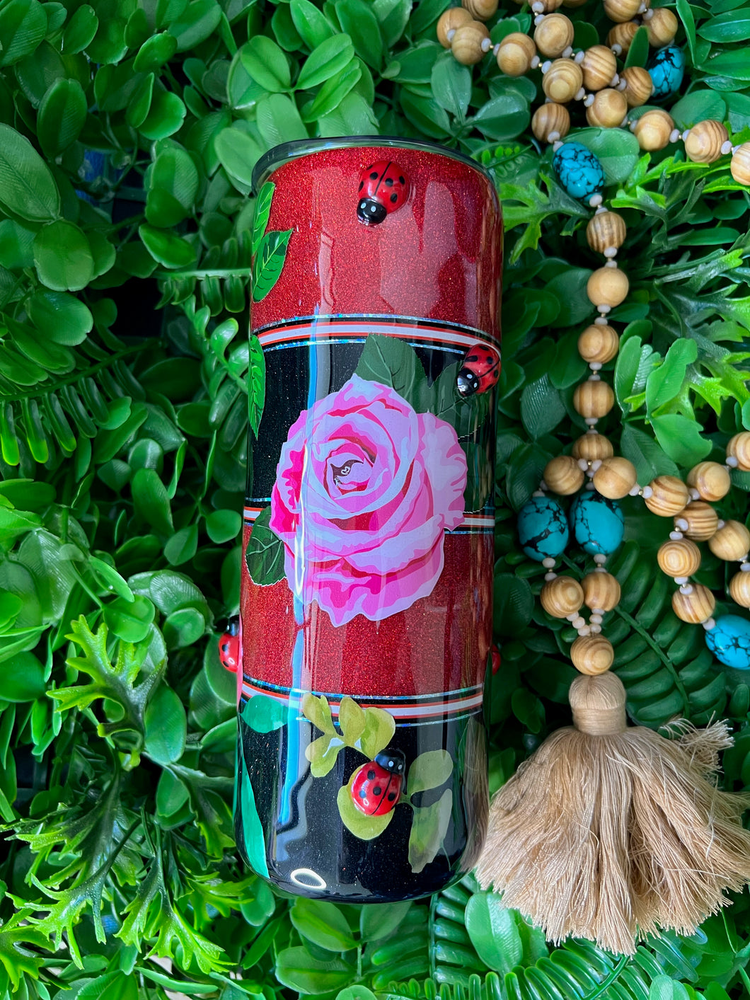 20oz Skinny Ladybug Tumbler